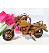 Dřevěná dekorace - motorka