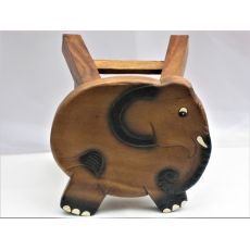 Dřevěná stolička - slon
