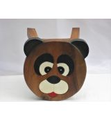 Dřevěná stolička - medvěd