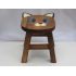 Dřevěná stolička - kočka