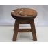 Dřevěná stolička - mourovatá kočka
